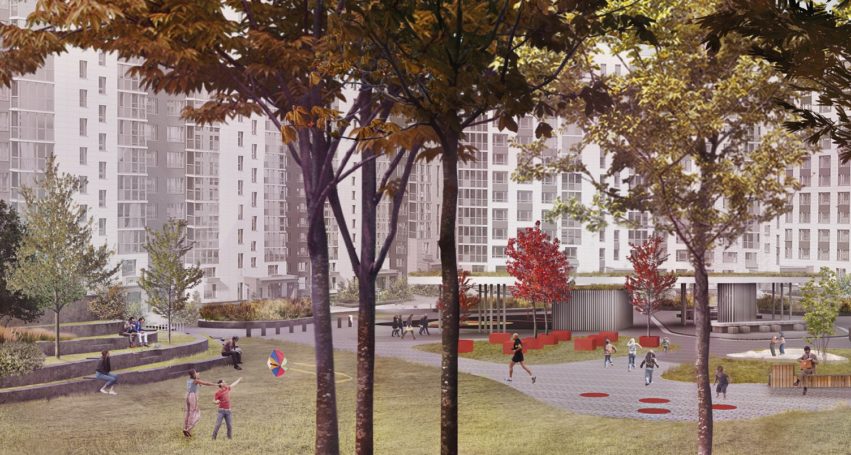 ГК «А101» посадит на территории парка ЖК “Скандинавия” около 200 деревьев и 15 тысяч кустарников